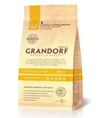 Grandorf Adult Sterilised сухой корм для стерилизованных кошек 4 вида мяса с пробиотиком 2 кг.  